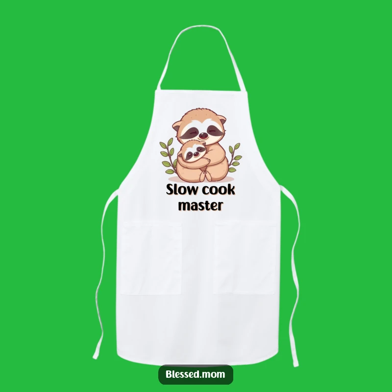 Funny Mama Sloth Hug Apron: Hilarious Kitchen Wear for Sloth Lovers