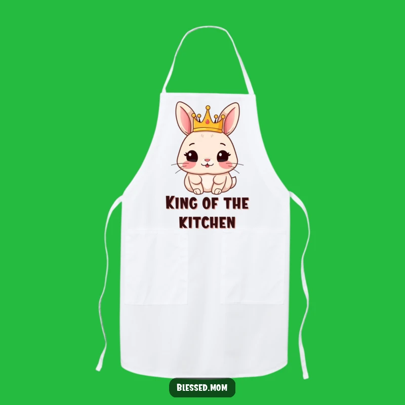 Funny Rabbit Apron: Royal Kitchen Style, Perfect Chef Rabbit Gift