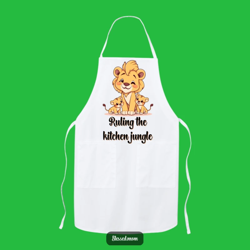 Proud Lioness Mom Apron - Strong Kitchen Gift for Mothers