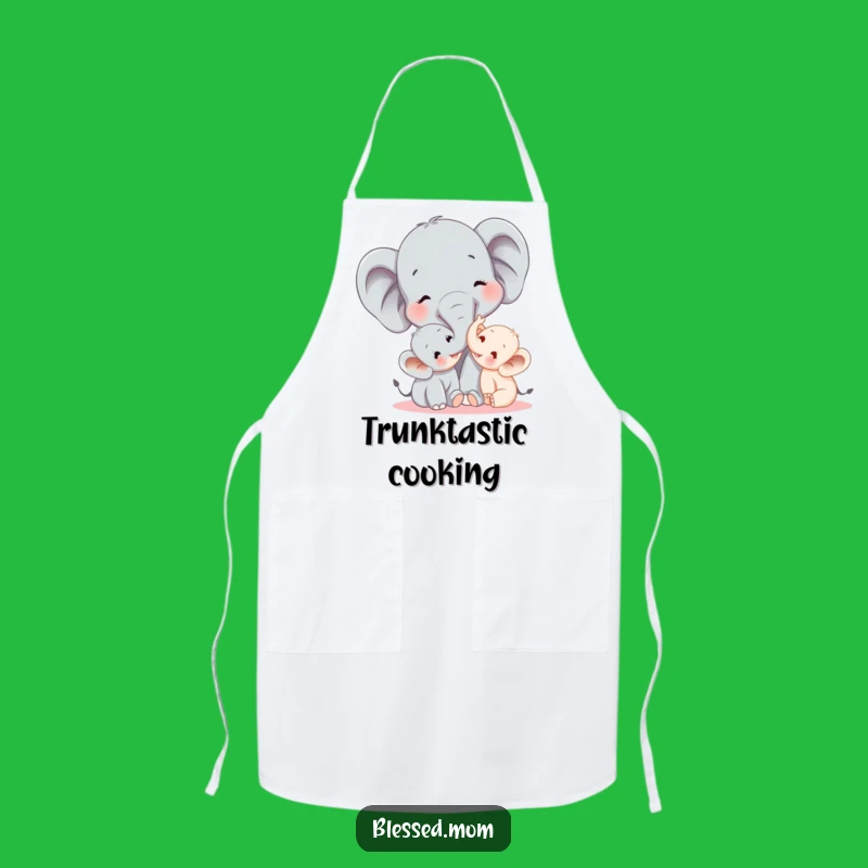 Funny Elephant Mom Apron - Kitchen Humor for Joyful Cooking Moms