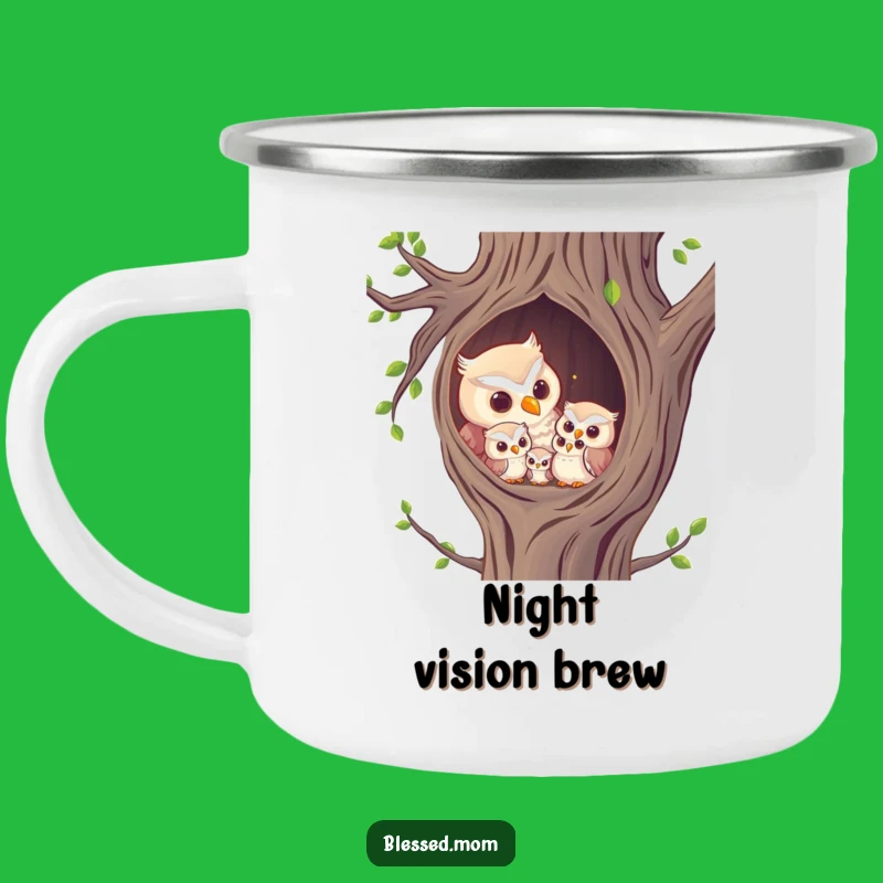 Funny Owl Mom Camping Mug: Adventure Gift for Nature Lovers