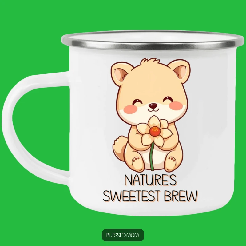 Funny Smiling Animal Camping Mug: Sip Sweetness on the Go with this Funny Mug