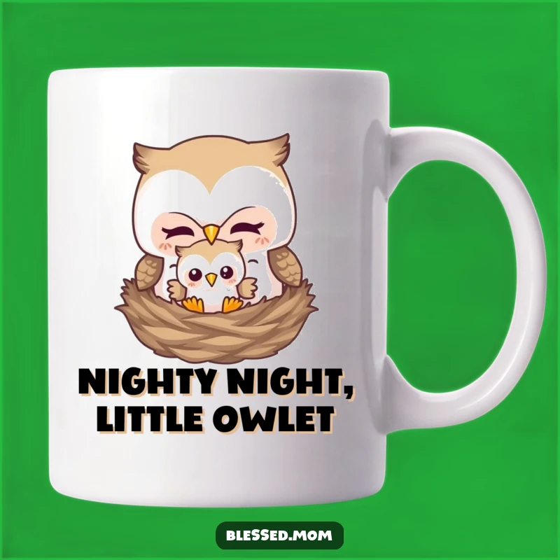 Funny Mother Owl Nesting Hug Mug - Perfect Gift for Mom