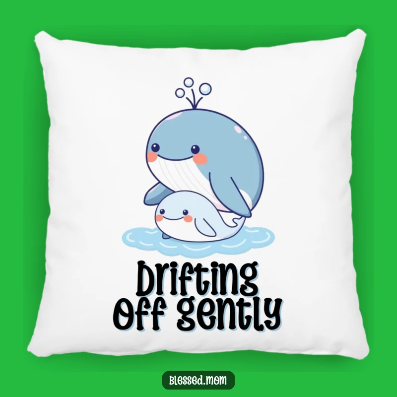 Funny Kawaii Whale Comfort Pillow - Soft & Cute Ocean Accent Gift