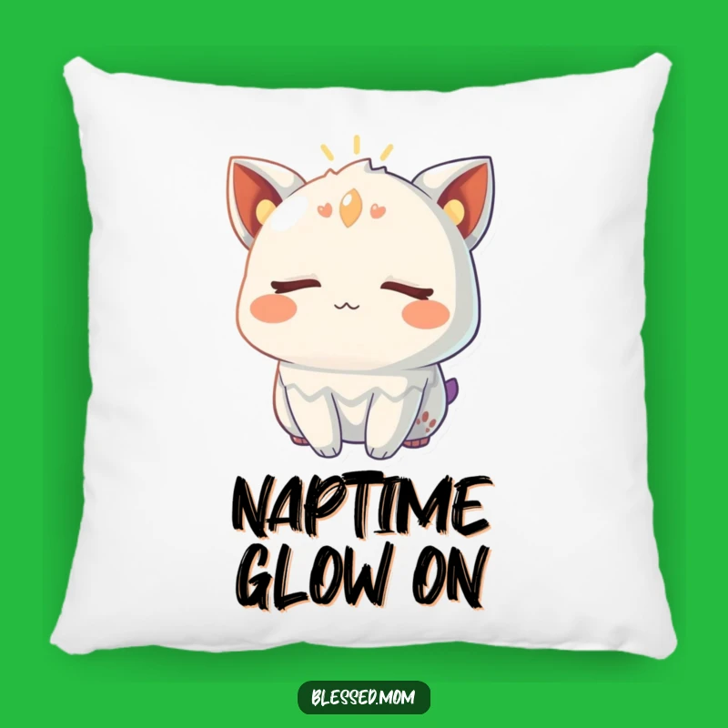 Funny Serene Creature Glow Pillow: Cozy Up with Warmth and Humorous Comfort