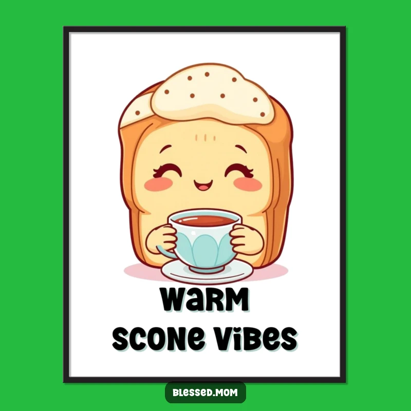 Funny Scone Mom Digital Art: Sweet Baking Scenes for Your Walls