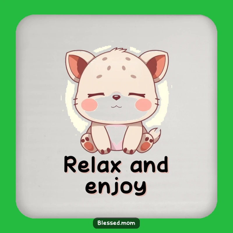 Funny Peaceful Animal Drink Coaster: Protect Surfaces with this Funny and Serene Decor