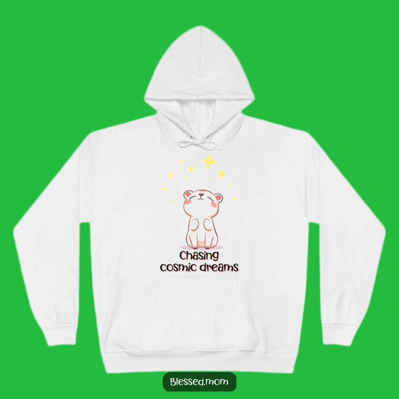 Funny Hopeful Animal Hoodie: Cozy Up to Dreams with this Funny Celestial Sweatshirt