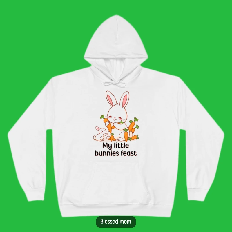 Funny Mama Rabbit Carrots Hoodie - Cozy Bunny Lover Gift
