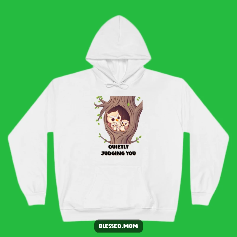 Funny Owl Mom Hoodie: Cozy Comfort for Motherly Wisdom