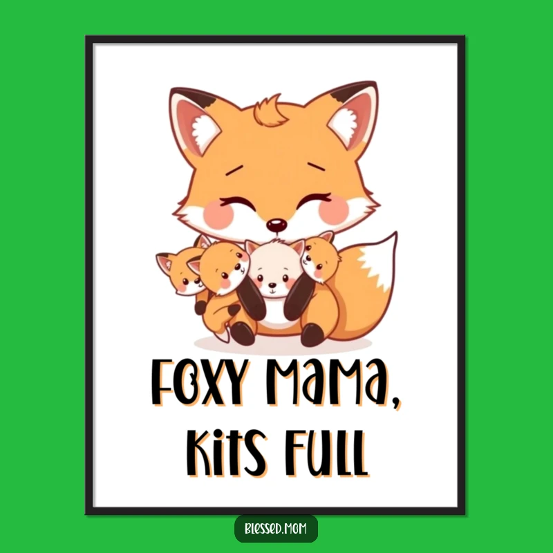 Funny Free Printable Fox Wall Art: Playful Kits downloadable home decor