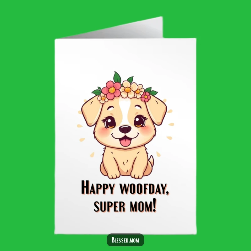 Free Printable Dog Mom Birthday Card: Floral Radiance LOL Downloadable Gift