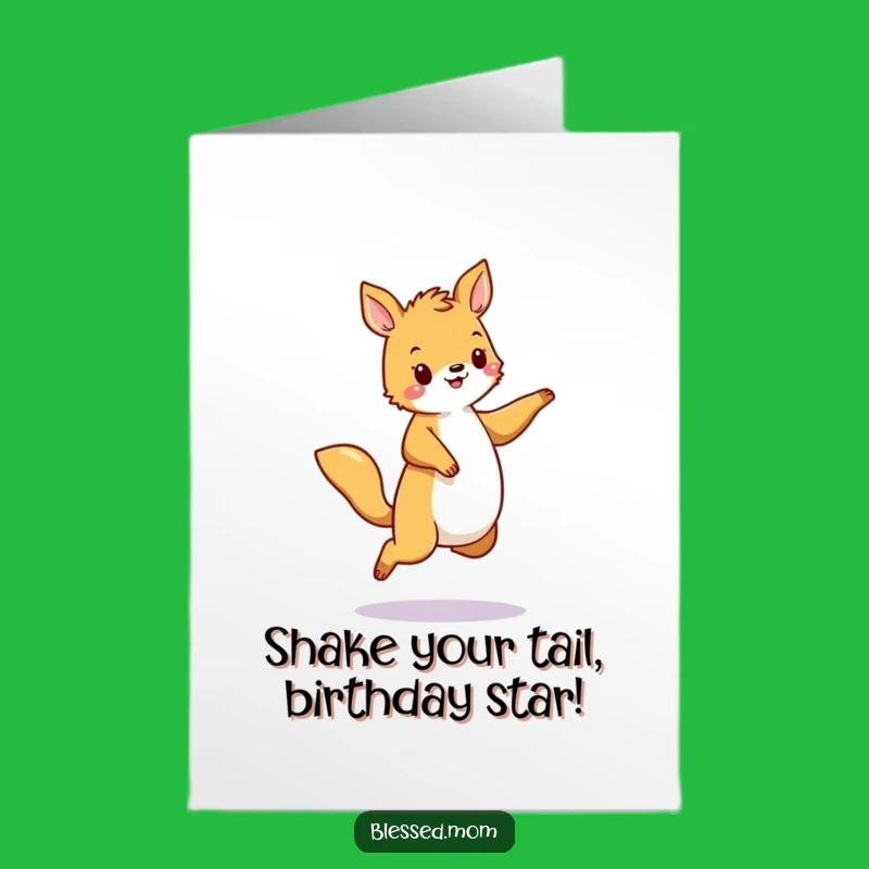Free Printable Birthday Card: Dancing Animal Fun, Hilarious Downloadable Gift for Celebration