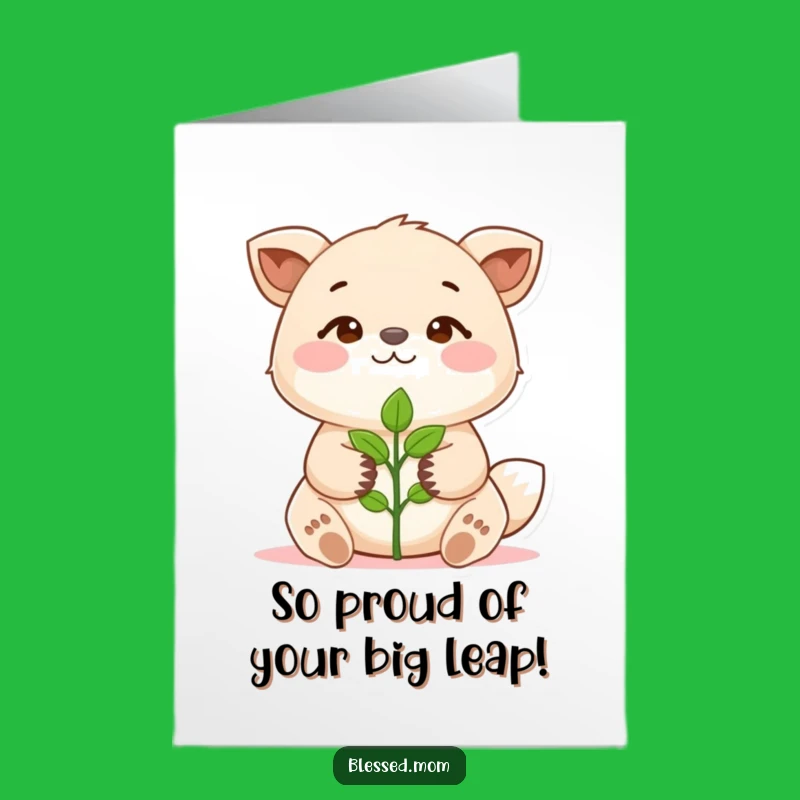 Free Printable Congrats Card: Growing Animal Pride, Hilarious Downloadable for Achievement