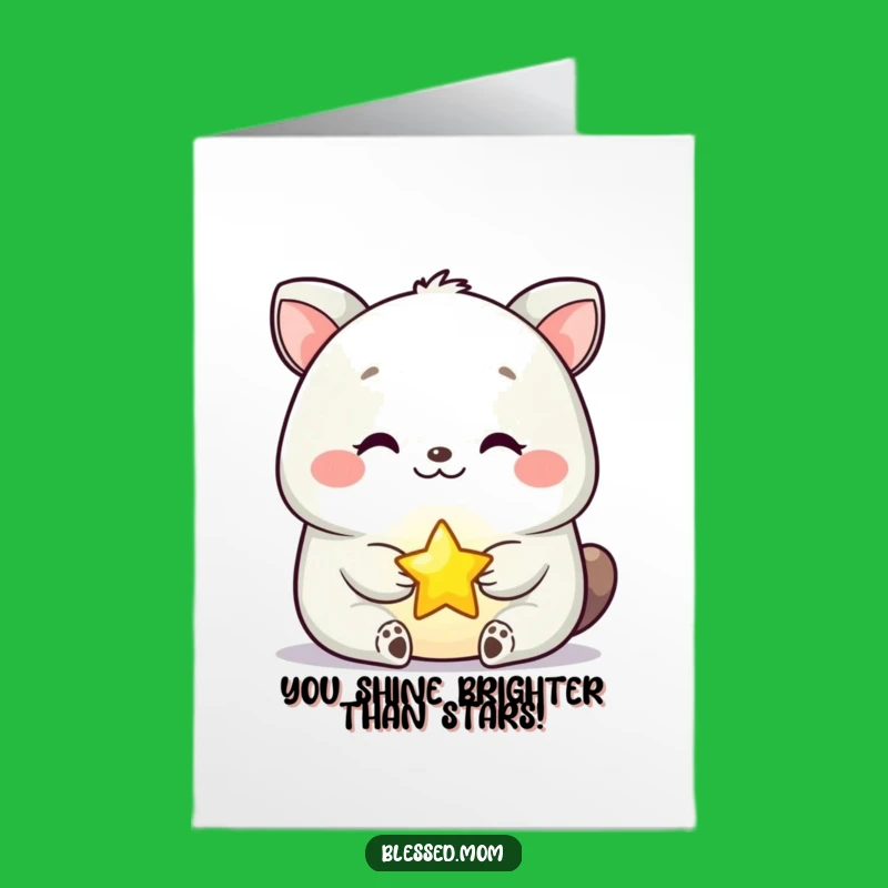 Free Printable Congrats Card: Animal Star Achievement - Funny Downloadable Gift