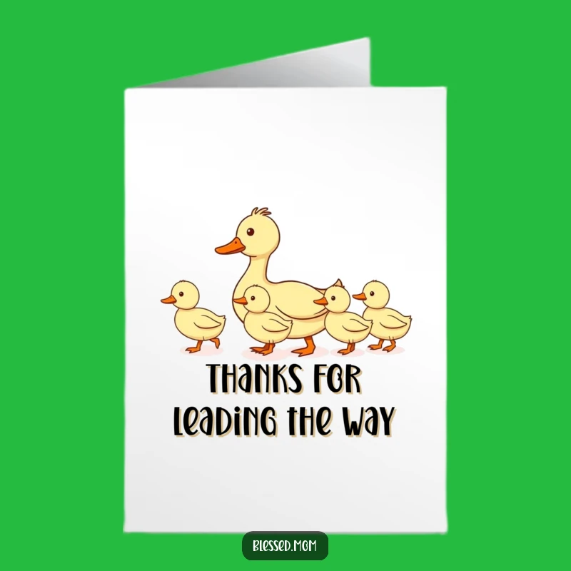Free Printable Duck Parade Thank You Card: Orderly Gratitude Downloadable