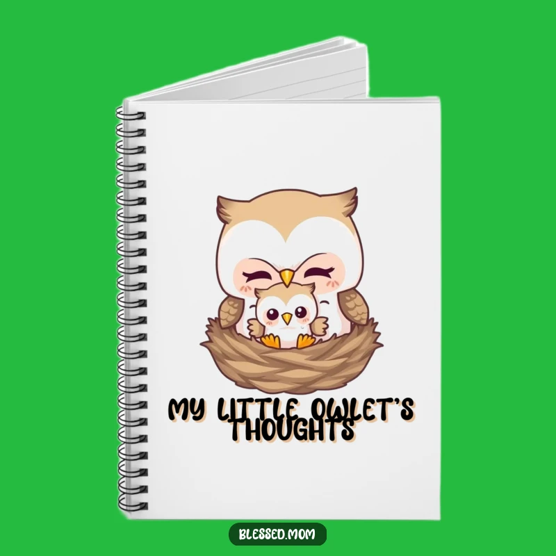 Funny Mother Owl Notebook - Cute Journal for Mom's Thoughts
