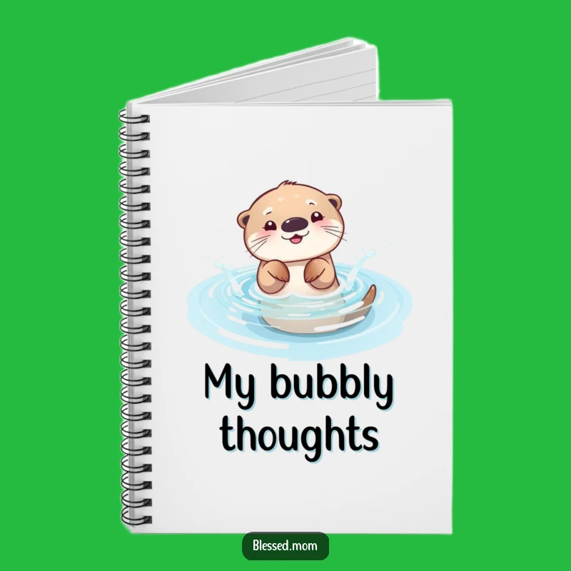 Funny Otter Mom Notebook: Playful Splasher Journal, Water Lover Diary, Gift
