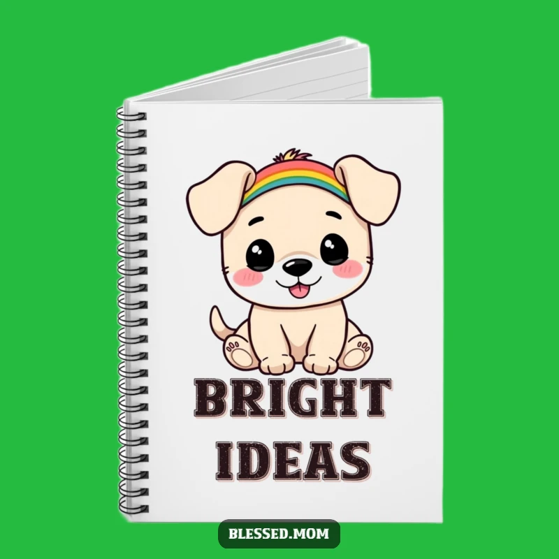Funny Puppy Rainbow Notebook: Cute Journal, Adorable Stationery, Cheerful Funny Gift