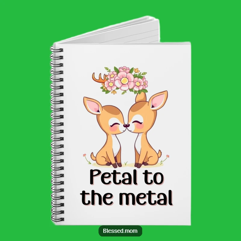 Kawaii Deer Mom Notebook - Journal Your Thoughts with Nature's Gentle Beauty
