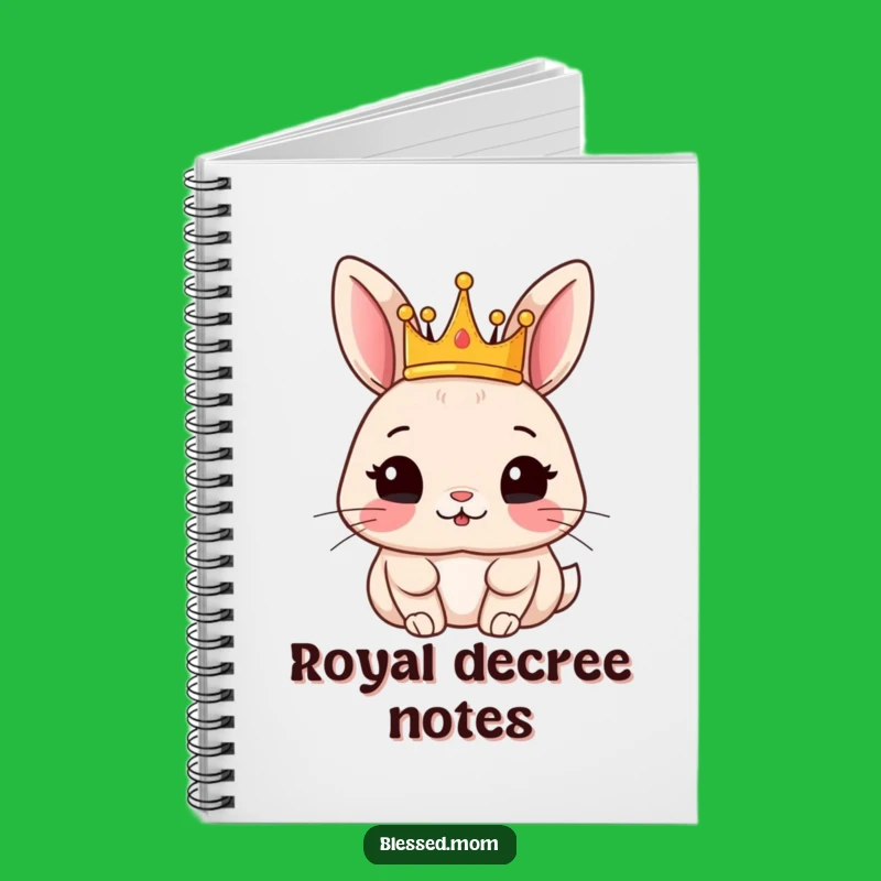 Funny Rabbit Notebook: Royal Notes, Perfect Creative Rabbit Gift