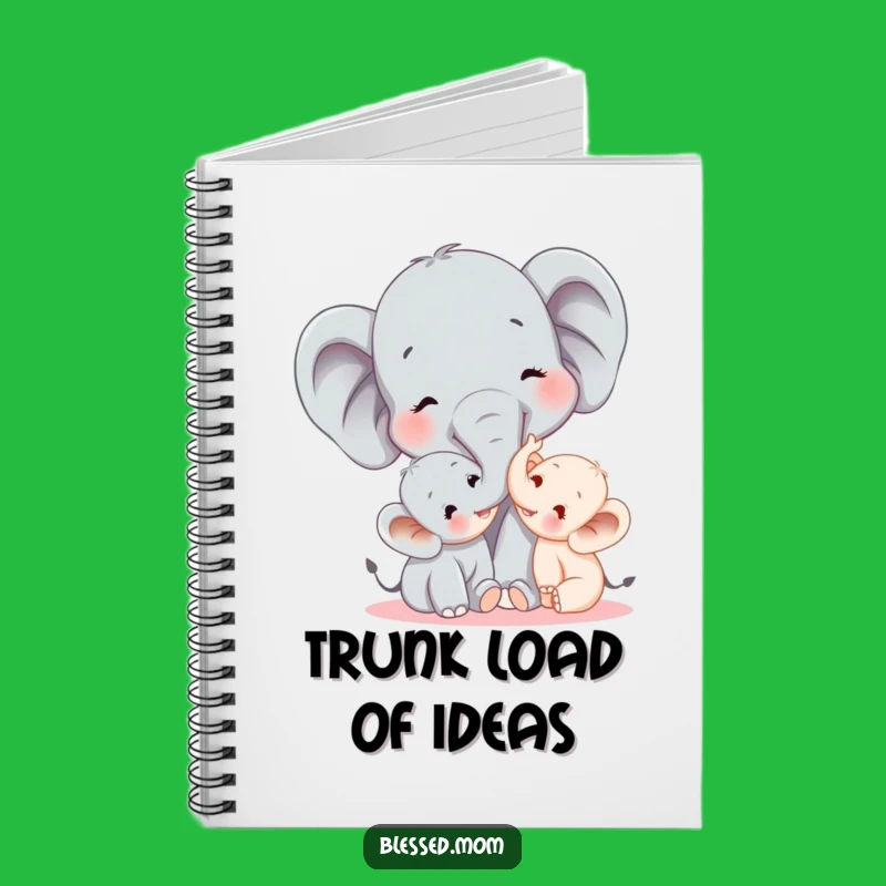 Funny Elephant Mom Notebook - Journal Your Joyful Moments with Humor