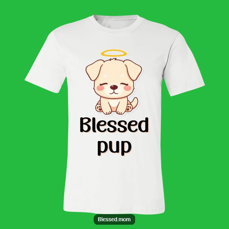 Funny Dog Halo T-Shirt: Cute Canine Tee, Serene Pet Graphic, Great Funny Gift