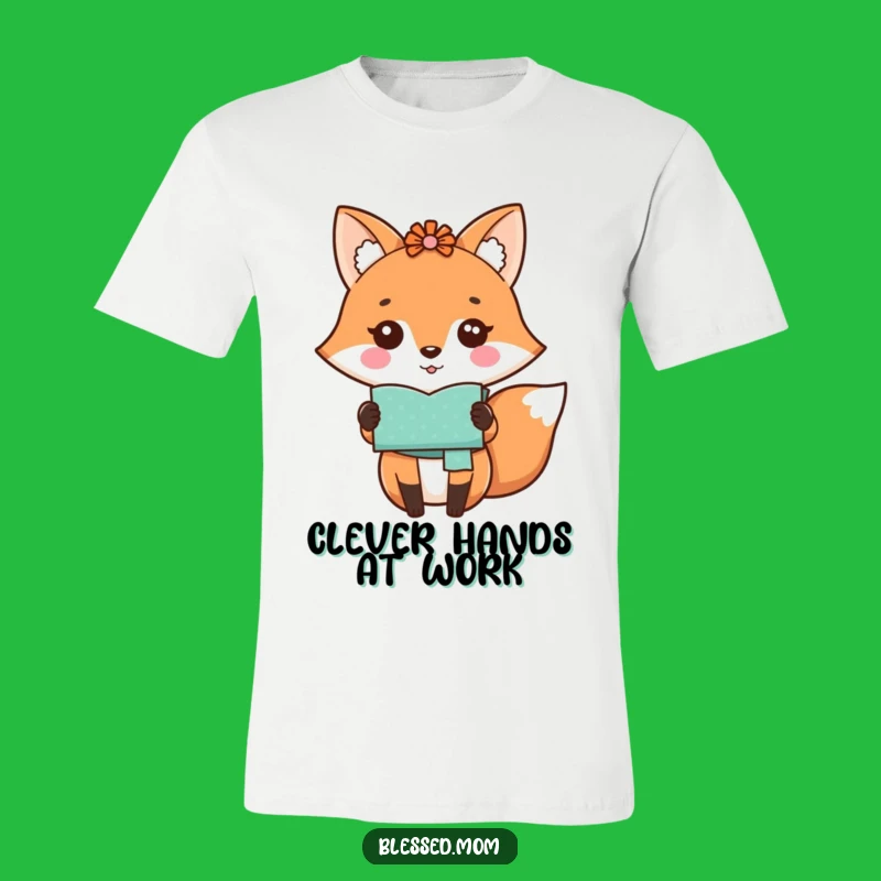 Funny Kawaii Fox Mom T-Shirt - Handmade Craft Proud Mom Tee