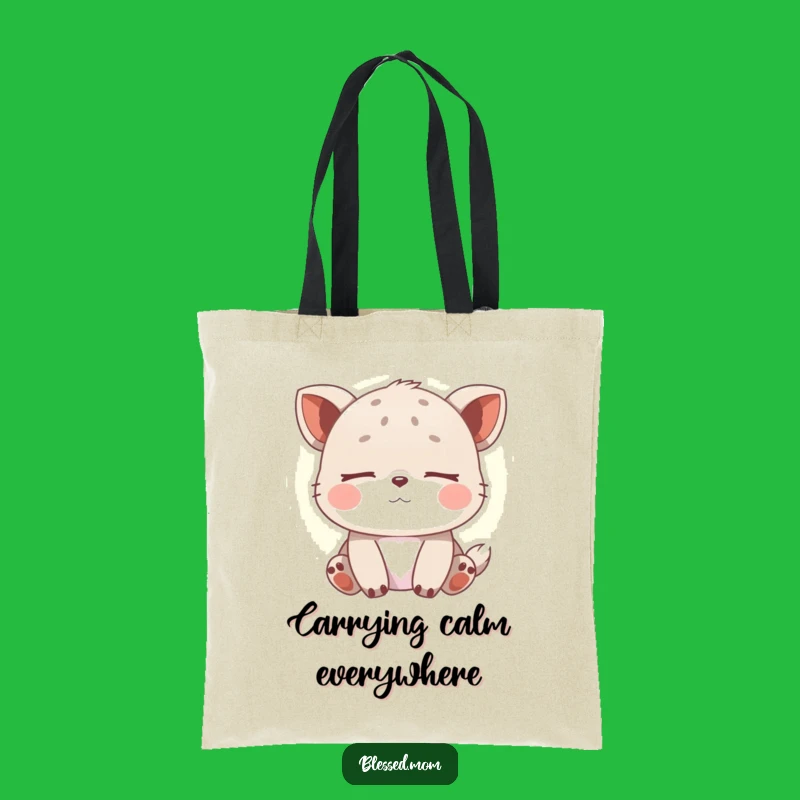 Funny Serene Animal Tote Bag: Carry Your Calm in this Funny and Practical Bag