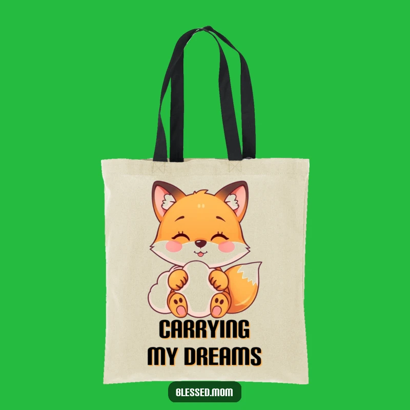 Funny Fox Tote Bag: Dreamy Paws Style, Perfect Fox Accessory Gift