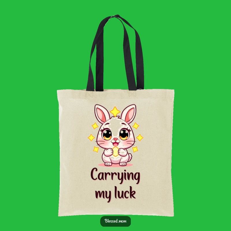Funny Rabbit Charm Tote Bag - Magical Carry-all, Whimsical Gift