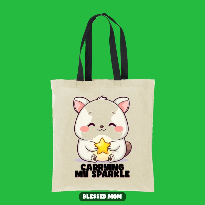 Funny Serene Animal Star Tote Bag: Carry Your Essentials with a Touch of Magic